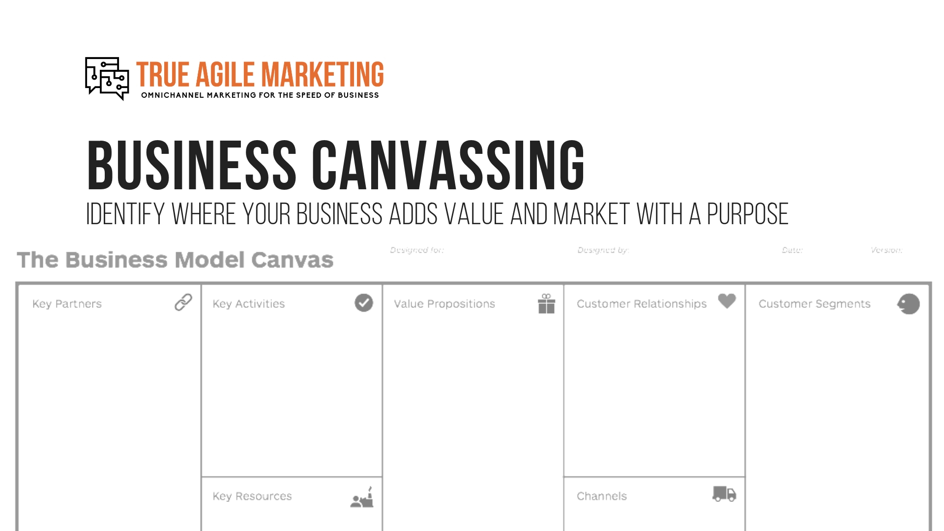 True Agile Business Canvassing
